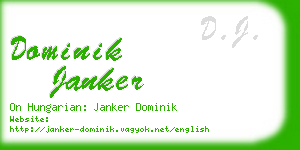 dominik janker business card